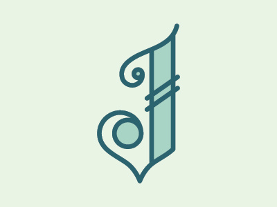 Letter J j letter letter j ligature collective vector