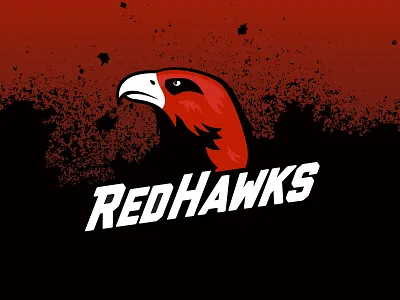 Redhawks Logo bird illustration logo mascot redhawks sports vector