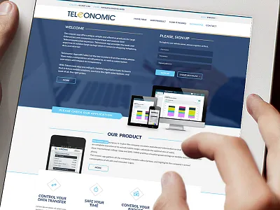 Telconomic design modern website