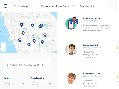 Doctor Search doctor health map search