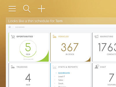 Automotive intranet dashboard V2 | WIP airy app application dashboard light minimal thin web