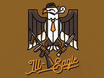 Ill-Eagle Imperial IPA beer eagle gangster illegal illustration ipa tap handle