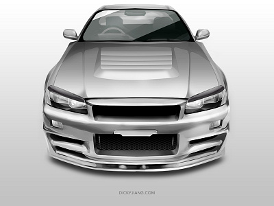 BNR32 automotive bnr32 car gtr gtr r32 illustration nissan