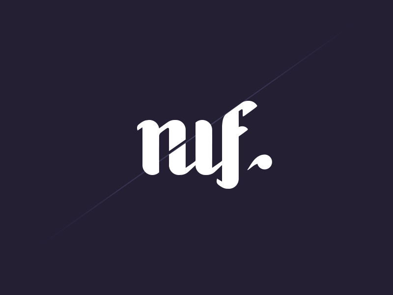 nuf logo fashion studio grid lettering logo logotype