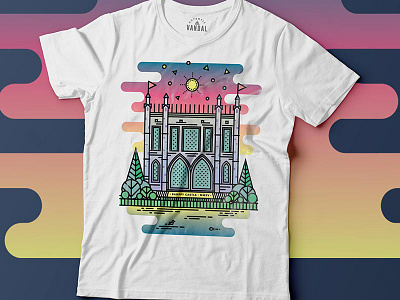Banffy Castle banffy castle gradient tshirt