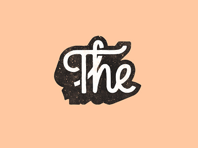 The dropcap editorial illustrator lettering script shadow texture the vector
