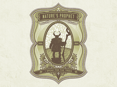 I Speak For The Trees badge deonic dota 2 flower furion game leaf nature t shirt texture tree vintage