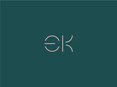 EK/Rounded asian design graphic kanji logo mark modern simple