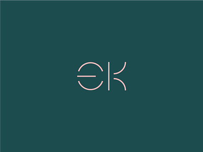EK/Rounded asian design graphic kanji logo mark modern simple