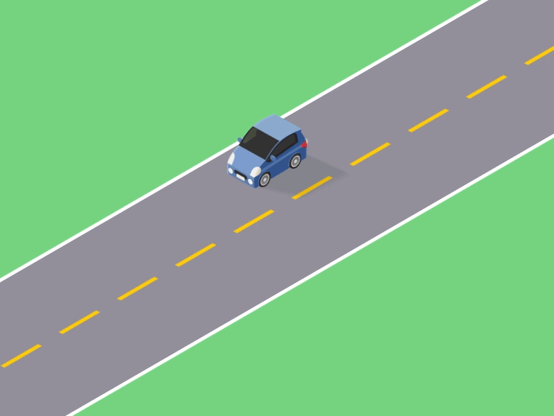 A little drive. 3d after effects car gif loop road