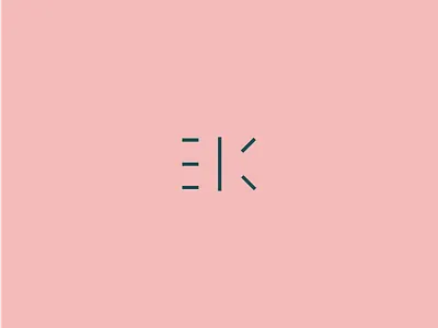 EK Mark asian design graphic kanji logo mark