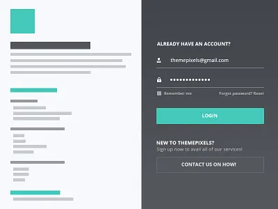 Login / Signin Page account form login password register signin signup ui username ux