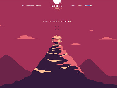 comploters new site evil homepage onepager retro website