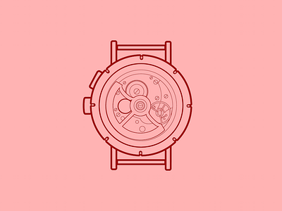 Nomos Tangomat GMT - 30 Minute Warmup drawing gmt illustration mechanical nomos tangomat warmup watch wip