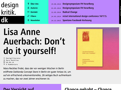 designkritik interactive ui webdesign