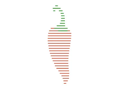 Striped Pepper design graphic design illustration pepper sketch striped