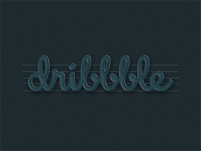 Dribbble Neon animation dribbble gif glow logo neon