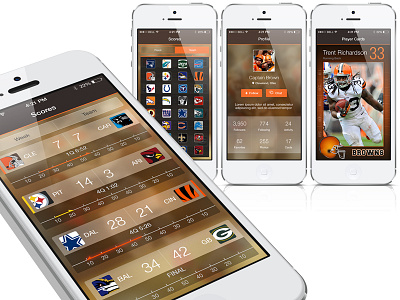 Football UI football nfl sports ui user experience