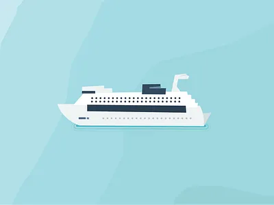 Cruise Ship cruise illustration inkscape ocean ship