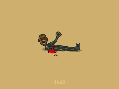 Freedom fighters - MLK character fightershot fist freedom icon illustration king luther martin martin luther king