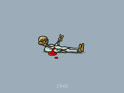 Freedom fighters - MG bold cartoon character design freedom funny gandhi icon illustration mahatma gandhi peace shot