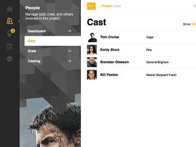 Film Base - Interface design film interface ui ux web