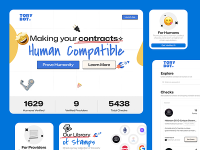 Human Verification for Smart Contracts UI ai blockchain blockchain security crypto ux decentralized trust digital reputation digital stamps fintech ux human verification identity verification interactive design nft web3 ui on chain identity smart contracts user friendly web3 ux ui verification ui web authentication web3 dashboard web3 identity