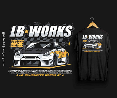 GTR R35 LBWK car tshirt