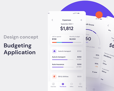 Budget Design Concept – Finance App UI branding ui