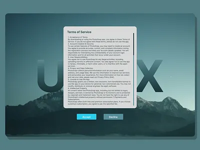 Daily UI #089- Agree to Terms dailyui dailyui 089 dailyui089 ui ux