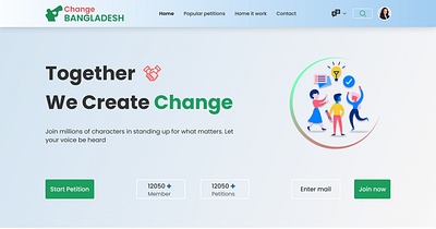 📜 Petition Website UI – Empower Your Voice for Change! 🚀 ui