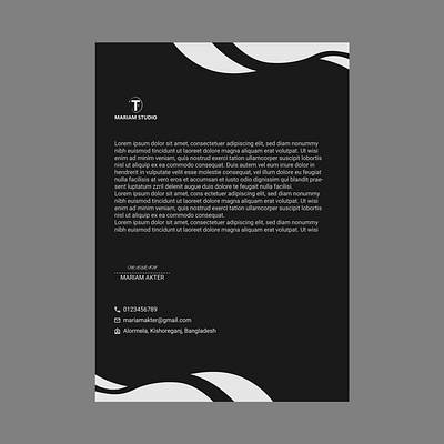 Letterhead Design branding design graphic design illustration letterhead design photoshop vector