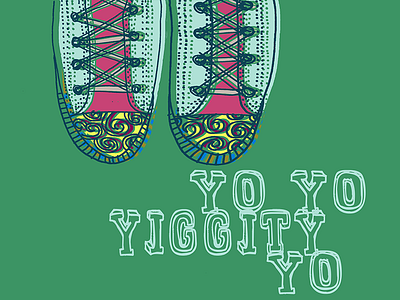 Sneakers Illustration Poster illustration juno poster sneaker sneakers