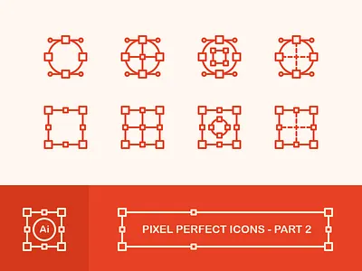 Create Pixel Perfect Icons - Part 2 bezier box circle curves icons outline outline icons pixel pixel perfect pixel perfect icons shapes vector