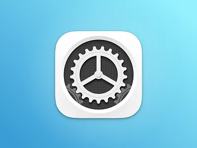 White settings icon app apple icon ipad iphone settings sketch white