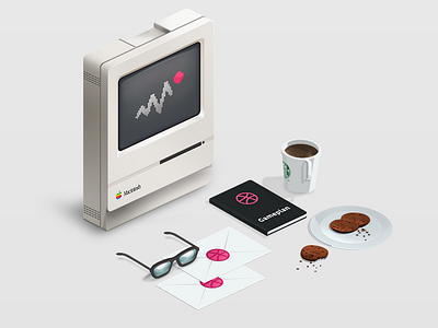 Two Dribbble Invites 6noran invites portfolio talent