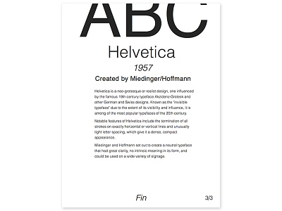 Helvetica - Three Periods of Type helvetica type typeface typography