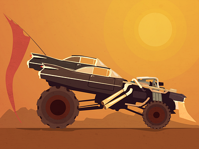 Immortan Joe's car - "Mad Max" fanart car desert fury road immortan joe mad max post apocalypse