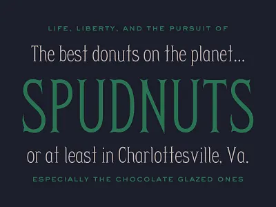 Herschel™: Official Update #1 - Adding Lowercase charlottesville design flared serif font herschel lowercase spudnuts tried and true typeface update uppercase virginia