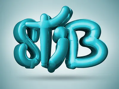 Stib Ballons ballon c4d design méxico play typography