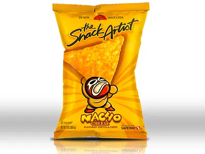 Nacho Cheese character design illustration lucha libre packaging design