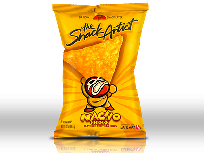 Nacho Cheese character design illustration lucha libre packaging design