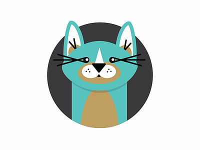 Cat cat character feline illustration kitty meow portrait vector