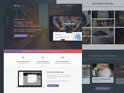 Gospaces - Frontpage adjustments animation ecommerce hero homepage landing shop ui ux web website
