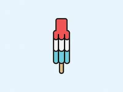 Bomb Pop bomb pop design iconography illustration illustrator stroke
