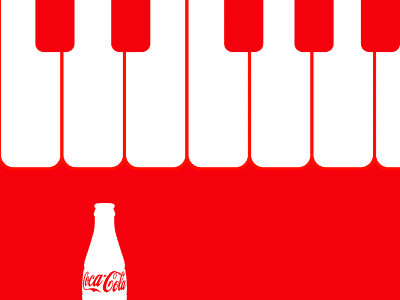 Mi do re mi do animation coca cola melody piano