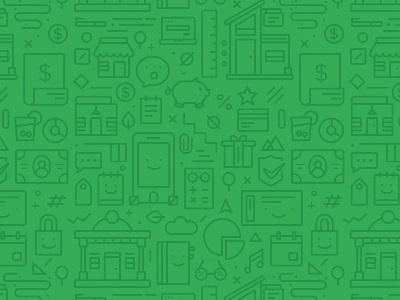 Facy Pattern finance icon illustration pattern vector