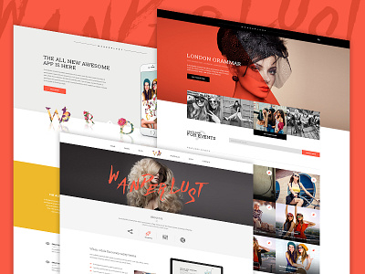 Color is fun avathemes beautiful bold fashion fresh girl newtheme page themeforest website