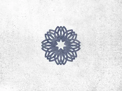 Medallion bloom church identity logo star