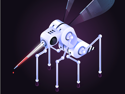 Drone Mosquito blood bugs drones machine mosquito robots syringe vaccine